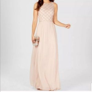Adrianna Papell Bodice Chiffon Gown Size 2